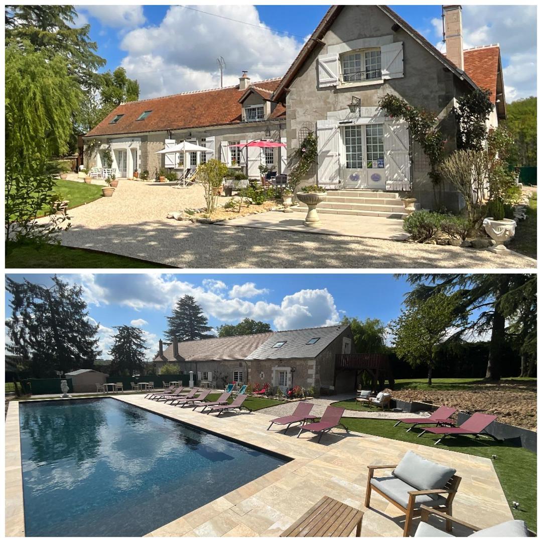 Sans Souci Bed And Breakfast Luxe Heated Pool And Restaurant Luzillé Zewnętrze zdjęcie